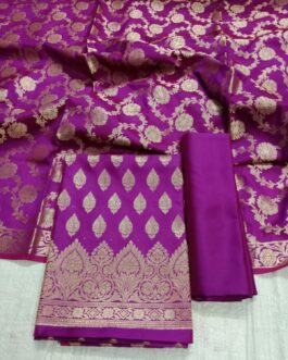 Banarasi Sami Silk Baigai colour Suit