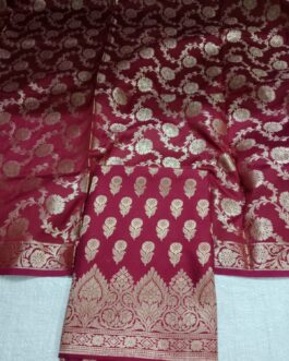 Banarasi Sami Silk Red Colour Suit