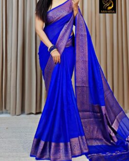 Banarasi Biue Warm Silk sarees