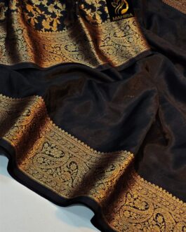 Banarasi  Black Warm Silk Sarees