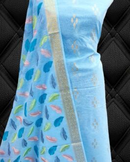 Banarasi Light Blue colour Suit