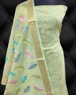 Banarasi Light Green Colour Suit