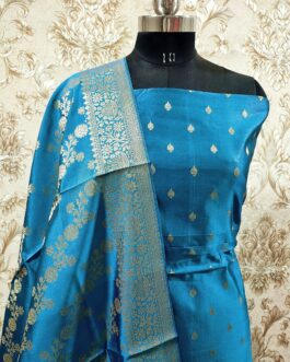 Banarasi Sky Blue Suit