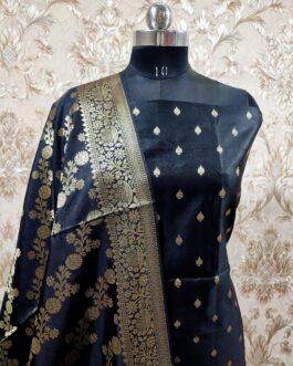 Banarasi Black  Katan Suit