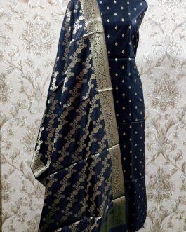 Banarasi Black  Katan Suit