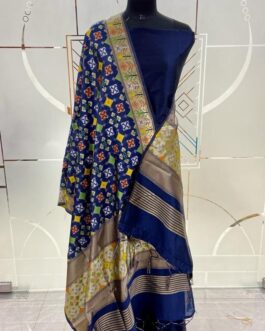 Royal Blue Banarasi Katan Silk Suit