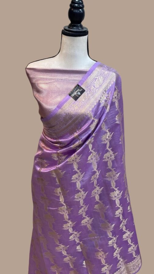 Sky Blue Banarasi Warm Silk Sarees