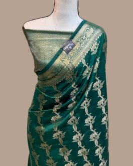 Green Banarasi Warm Silk Sarees