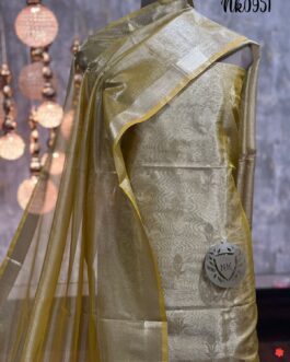 Yellow Banarasi Tissue Silk Suit