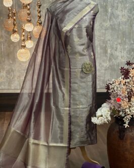 Dark Rani Banarasi Tissue Silk Suit