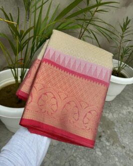 Banarasi Tissu Grey colour Sarees