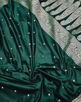 Banarasi Green Hara Masru Pure silk Saree