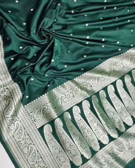 Banarasi Green Hara Masru Pure silk Saree