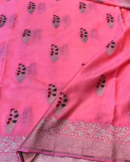 Banarasi Rani (Pink) Masru Pure silk Saree